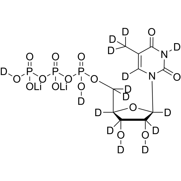 5-Methyluridine 5′-triphosphate-d15 dilithium (2-thio TTP-d15 dilithium)